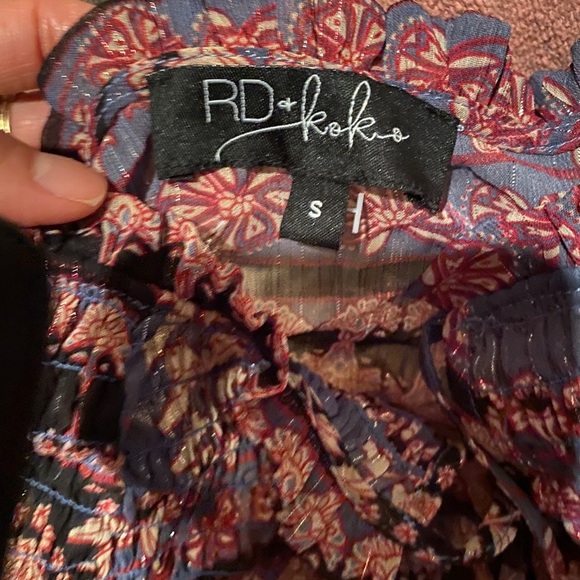 NWOT RD Koko beautiful boho top - Picture 8 of 8
